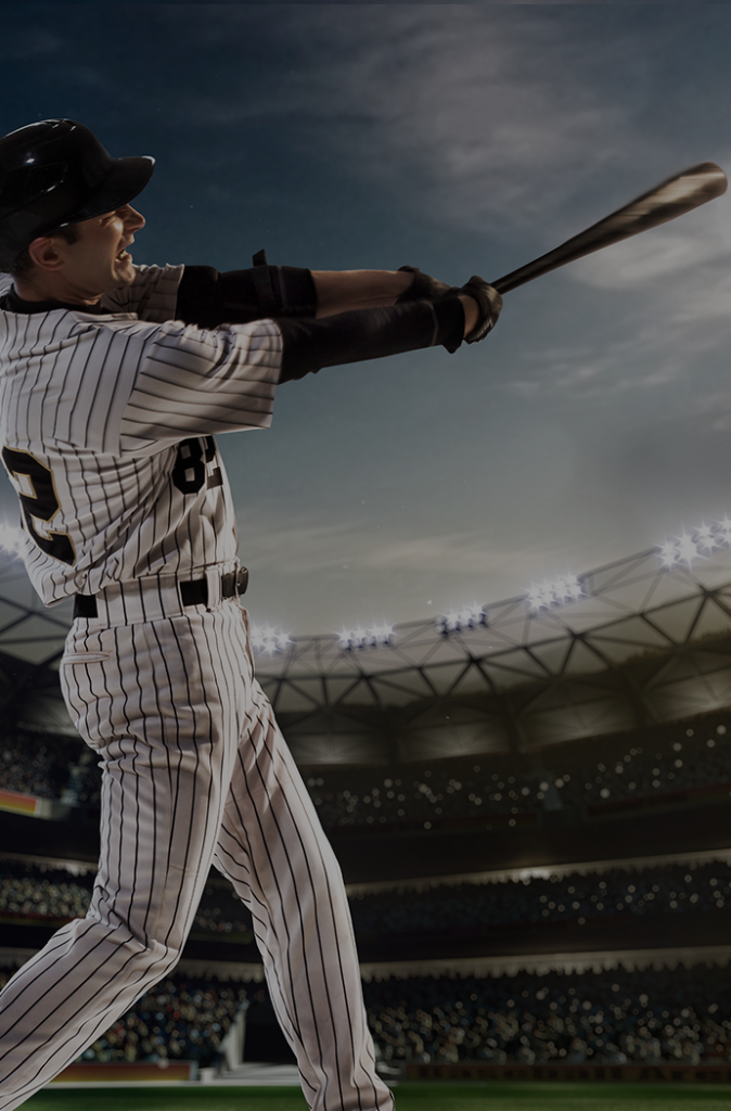 baseball player swinging the bat